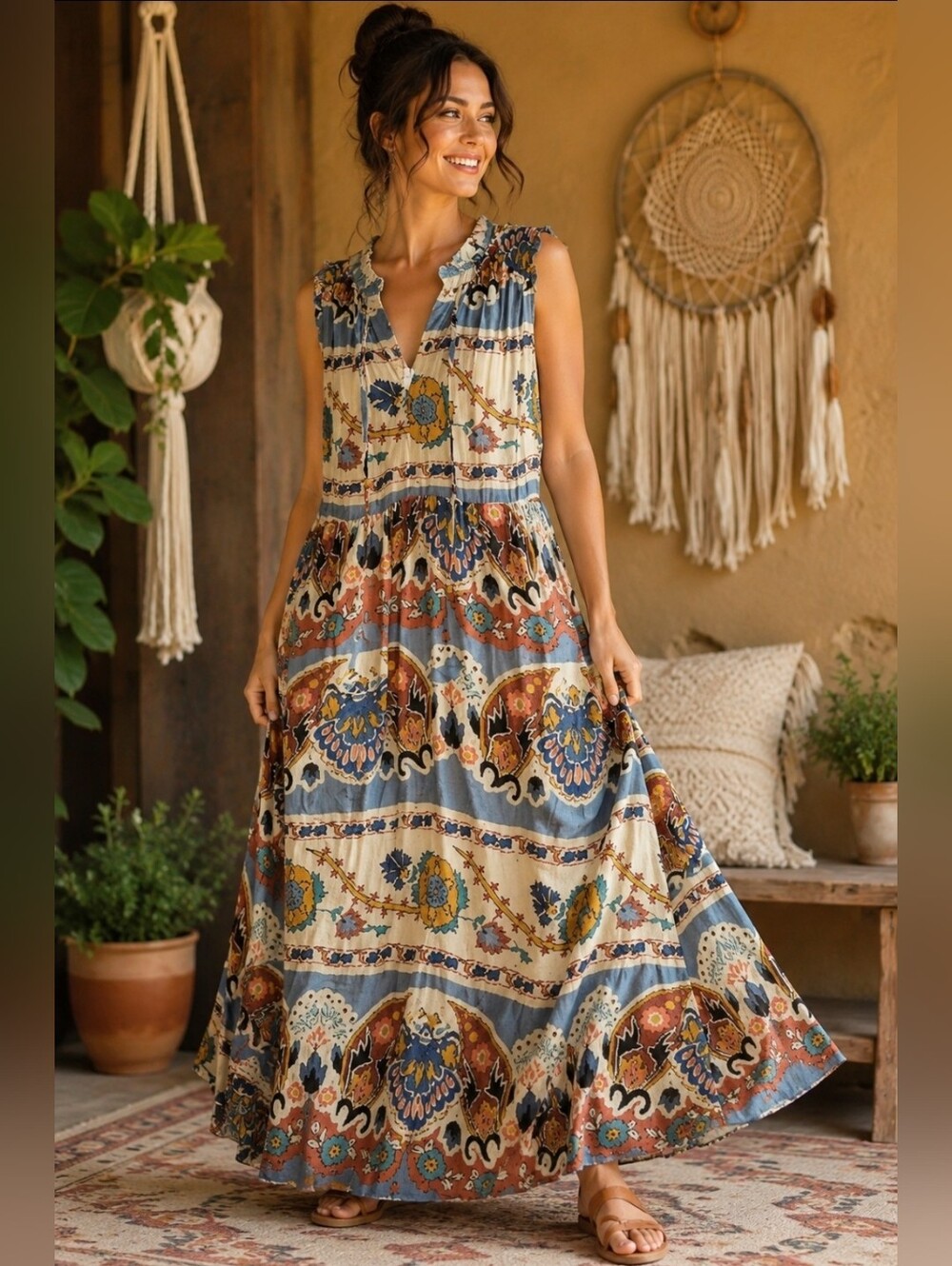 Umgee Bohemian Maxi Dress